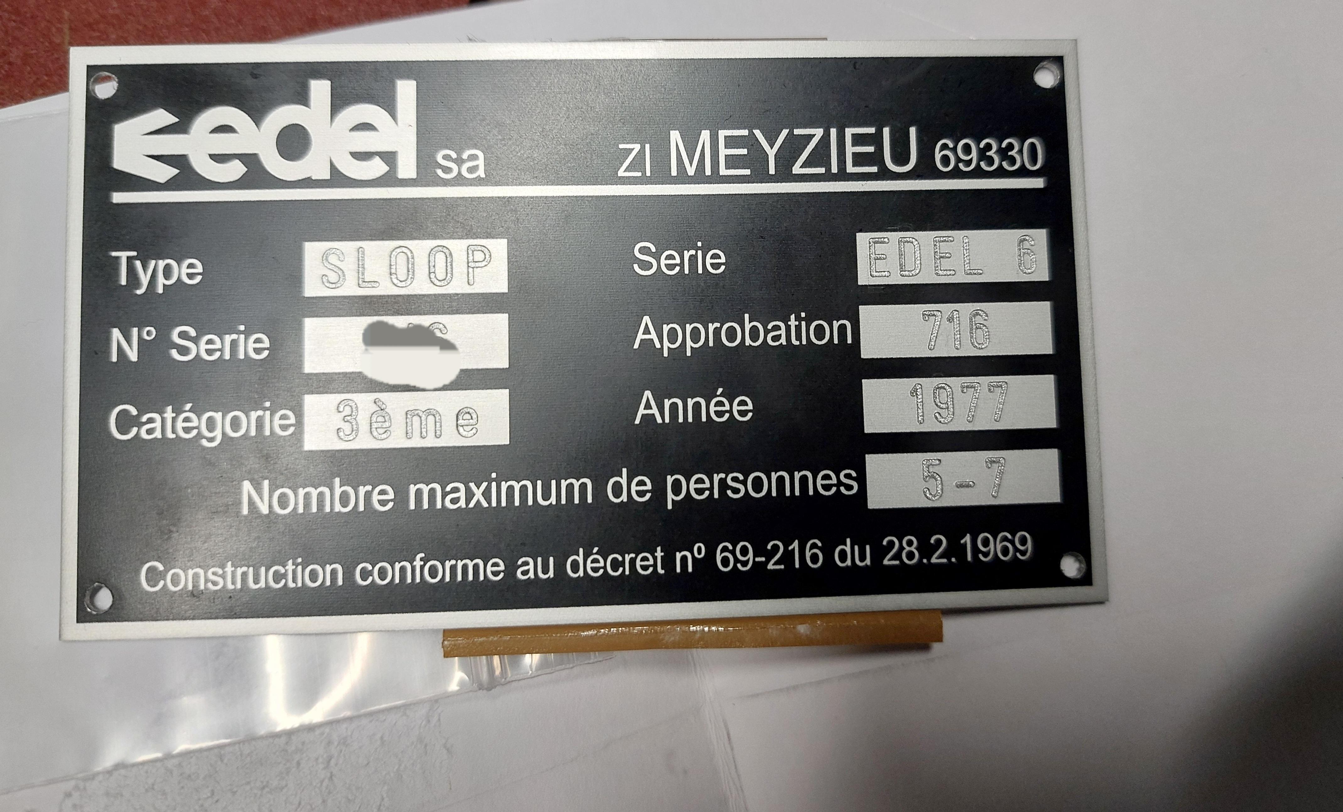 Plaque Edel